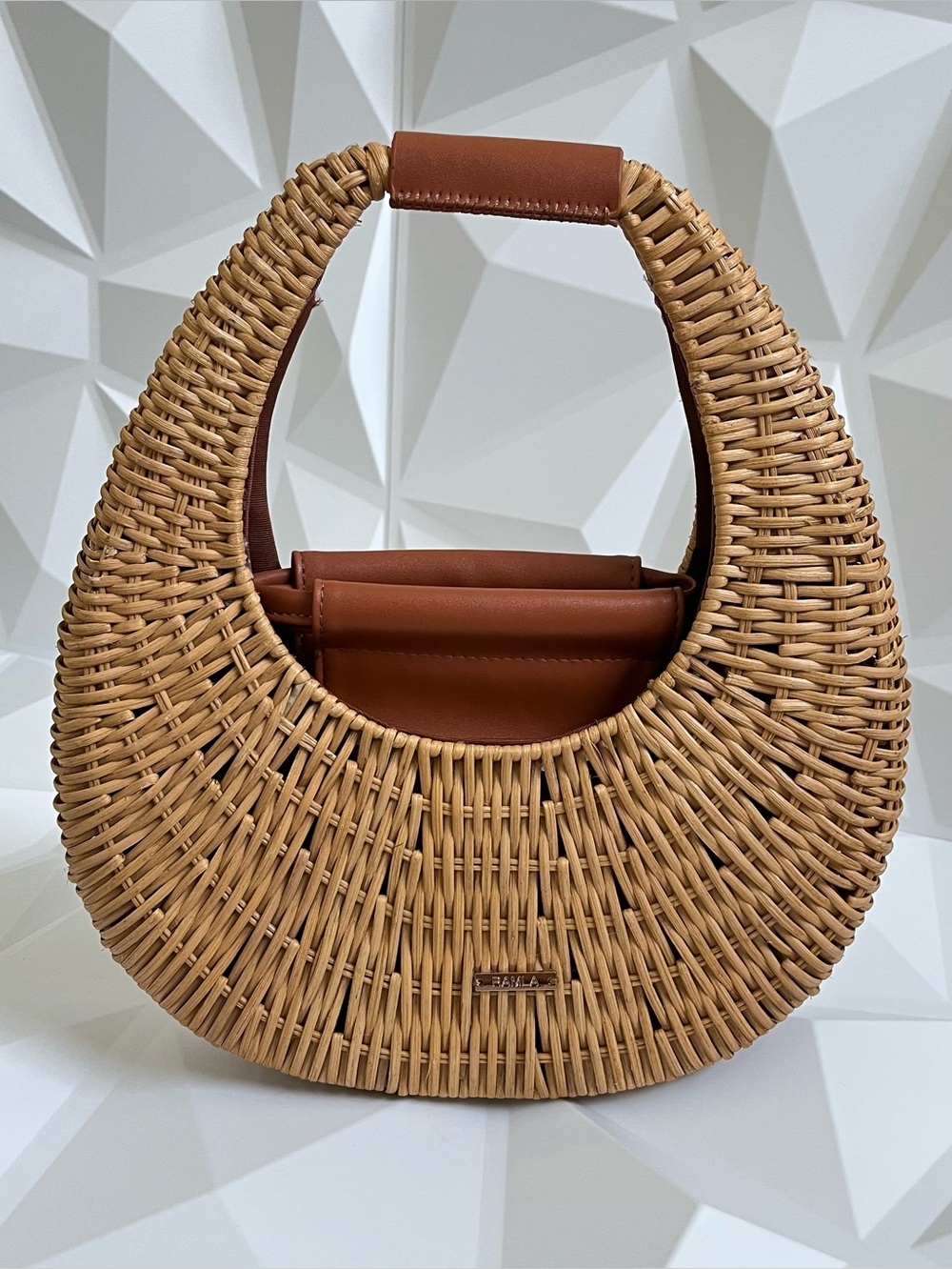 RAMLA Ocean The Whisper of Coastal Elegance Bag Woven Crescent Handcrafted